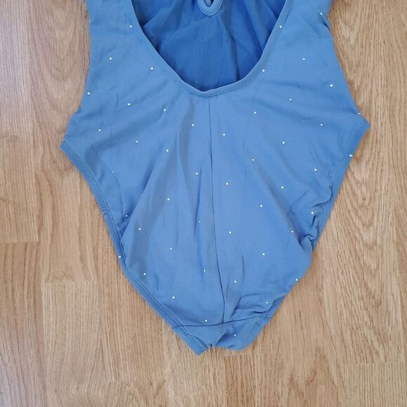 🌸 ROBIN PICCONE 🌸 Jennie Plunge One-Piece Swimsuit - [size 4, Sky Blue] - Picture 9 of 12